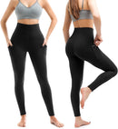 Women's 2-Pack Sculpt High Waist Leggings with Side Pockets – Soft Stretch Everyday Activewear